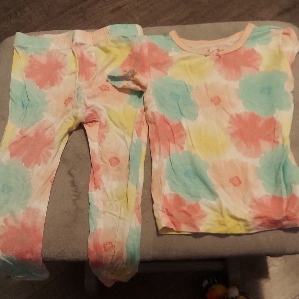 Bamboo Colorful Floral Kids Pajamas
